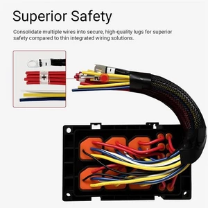 Complete 12V 6-Way Relay and Fuse Box Waterproof Design for Cars & Boats - Bild 1 von 5