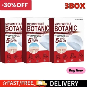 MIC RONEEDLE BOTANIC Skin Tag & Acne Patch 9 Pcs Skin Tag Remover Patches 3Box🎂 - Bild 1 von 18