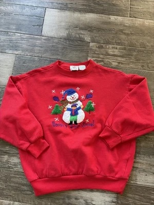 Sudadera de Navidad Cascanueces Años 90 De Colección Para Mujer Talla Pequeña Muñeco de Nieve Vacaciones Foto 1 de 4