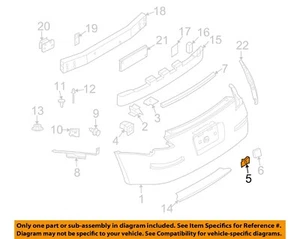 NISSAN OEM 93-09 200SX Bumper Components-Bumper Cover Nut 0124100881 - Picture 1 of 2