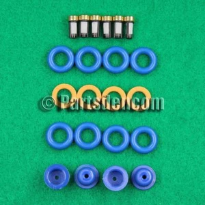 FUEL INJECTOR SERVICE KIT FITS HYUNDAI EXCEL X3 G4EK 1.5L SOHC 94-99 INJECTORS - Picture 1 of 2