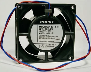 Ventilador PAPST MULTIFAN 8312M 12VDC 80 x 80 x 32 mm 28.3CFM - Imagen 1 de 3