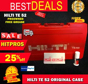 HILTI ORIGINAL CASE TE 52 (CASE ONLY), PREOWNED, FREE GREASE, FAST SHIP - Picture 1 of 12
