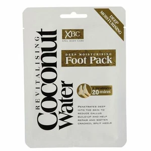 2 Deep Moisturising Revitalising Coconut Water Foot Pack Treatment Skin Callus - Picture 1 of 1