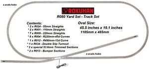 Rokuhan R080 Z Scale Track Set F Switch Yard Set *NEW *USA Dealer