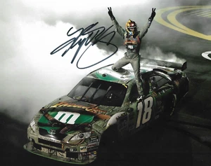 2008 Kyle Busch Indiana Jones Darlington WIN NASCAR Signed Auto 8x10 Photo COA 1 - Picture 1 of 1