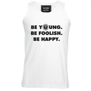 Mens Northern Soul Be Young Be Foolish Be Happy Vest Shirt Wilson Starr Jones - Picture 1 of 2