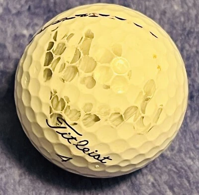 VIKTOR HOVLAND 2023 MEMORIAL TOURNAMENT USED SIGNED TITLEIST GOLF BALL FINAL - Image 1 of 4