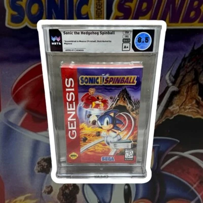 8.5 A+ Sonic Spinball Sega Genesis Majesco Print WATA NOT CGC  VGA The Hedgehog - Image 1 of 4