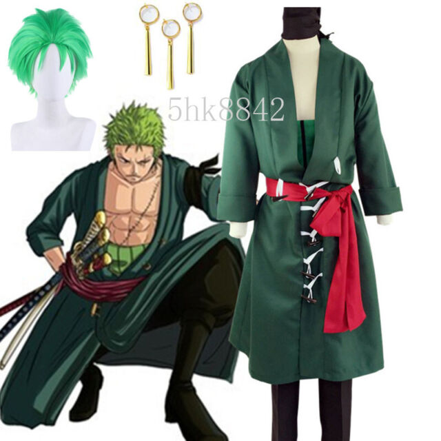 One piece - deguisement roronoa zoro 152 cm et 2 accessoires, fetes et  anniversaires