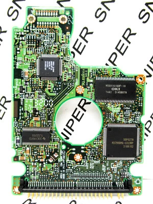 PCB - Hitachi Travelstar 40GB IC25N040ATCS04 IDE 07N9504 2.5" Laptop Hard Drive - Image 1 of 4