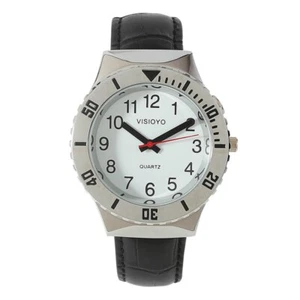 English Talking Watch with Alarm, Speaking Date and Time, White Dial TEBW-16 - Picture 1 of 39