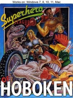 Superhero League of Hoboken PC Mac Juego 1994 Legend Entertainment Windows 10 11 Foto 1 de 2