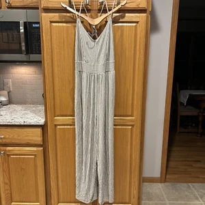 Tuta American Eagle a righe elasticizzata gamba larga - Taglia Large - Nuova con etichette - $ 49,95 - - Foto 1 di 7