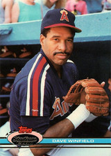 1991 Stadium Club #263 Dave Winfield Copyright D California Angels HOF