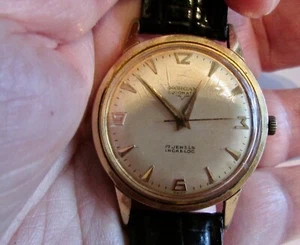 VTG BEAUTIFUL MORGAN ROTOMATIC AUTOMATIC UNISEXE WRIST WATCH/LEATHER BAND - Bild 1 von 10