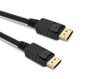 6Ft Display Port 1.2 Male to Male Cable 4K HD w/ Latches - Picture 1 of 2