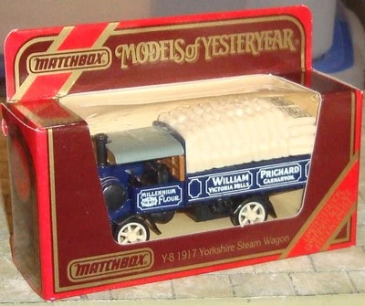 MATCHBOX - MODELS OF YESTERYEAR - 1917 YORKSHIRE STEAM WAGON - VICTORIA MILLS - Image 1 of 3