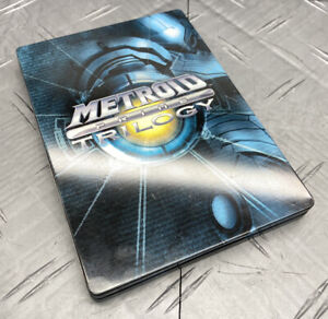 Metroid Prime Trilogy Collector's Edition Nintendo Wii SteelBook Manual Art Only