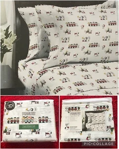 🎄Peanuts Weihnachten Twin Size Bettwäsche Set ❄️Snoopy 🎼Caroling 🌟3-teiliges Set🌟 - Bild 1 von 4