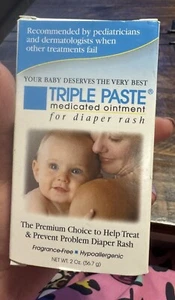 NIB TRIPLE PASTE medicated ointment for diaper rash 2oz - Picture 1 of 5