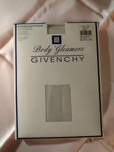 Vtg Givenchy CRYSTAL SHIMMERY Body Gleamers Nylon Pantyhose Sheer Sz D NOS  - Picture 1 of 6