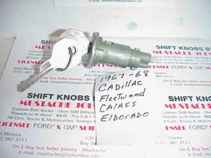 1968 Cadillac, NOS Ignition lock cylinder W/ GM Keys - Picture 1 of 1
