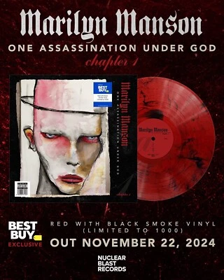 Marilyn Manson One Assassination Under God Best Buy Red Smoke Vinyl SOLD OUT - Image 1 of 2