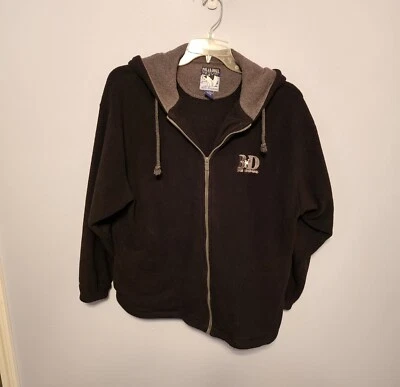 Chaqueta Polar Dogs Big Dogs High Tech Gear mediana negra polar con cremallera Foto 1 de 4