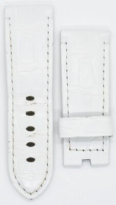 Correa de reloj Officine Panerai Radiomir Luminor 24 mm x 22 mm cuero blanco Foto 1 de 4