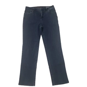 Gloria Vanderbilt Amanda Denim Jeans Womens Straight Leg Stretch Blue Size 8 - Picture 1 of 12