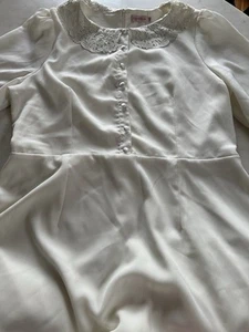 Ivy City Co cremefarbenes Kleid Spitzenkragen Größe 16W - Bild 1 von 6