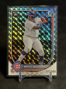 2025 Bowman Chrome Moises Ballesteros Rookie RC Geometric Refractor /499 Cubs - Bild 1 von 3