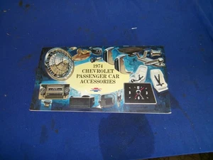 1974 chevrolet impala corvette chevelle camaro accessories brochure - Picture 1 of 4