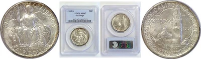 1935-S San Diego Commemorative Half Dollar    PCGS MS-67 - Image 1 of 3