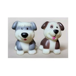 2.5” 2 Toy Puppy Dogs Animals Soft PVC Squeezable Bathtime Toys - Picture 1 of 6