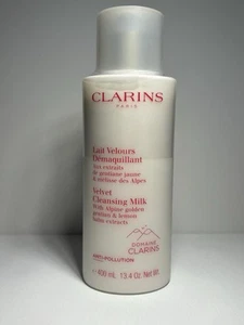 Clarins Anti-Pollution Velvet Cleansing Milk 400ml/13.4 oz NEW+SEALED - Picture 1 of 5