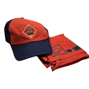 Tiger Cub Scouts Youth Hat Baseball Cap ADJUSTABLE Relaxed Fit & Neckerchief  - Picture 1 of 1