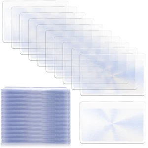 100 Pieces Thin Fresnel Lens, Credit Card Size Pocket Magnifier, Kid Magnifyi... - Picture 1 of 5