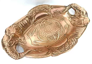 Gorgeous Art Nouveau Platter Bowl Approx. 1900 Elephants - Picture 1 of 12