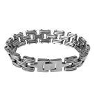 Stainless Steel Bracelet Rectangle Chain Link Men's Women's Unisex Wide 9