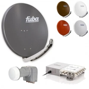 Fuba Satellitenschüssel 85cm - Komplettset LNB Multischalter 8 Teilnehmer HD 4K - Bild 1 von 12