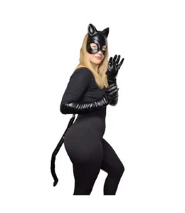 Cat Set - Black - Leather-like - Deluxe Costume Accessory - One Size - Picture 1 of 3