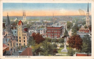 GA~GEORGIA~SAVANNAH~VISTA PANORÁMICA DE SABANA~ENVIADO POR CORREO 1918 - Imagen 1 de 3