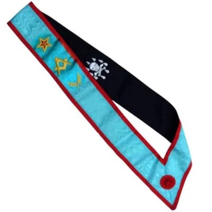 Master Mason Scottish Rite Sash - Flaming Star & Acacia - Picture 1 of 1