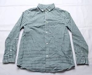 Vineyard Vines Boys' OTG Gingham Button Down Shirt AR8 Charleston Green Small - Picture 1 of 5