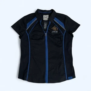 HARLEY DAVIDSON Limited 115 Years Edition Black & Blue Unisex Polo Top Size L - Picture 1 of 9