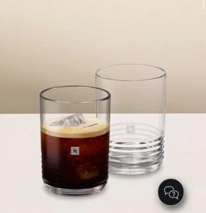 Nespresso Barista Recipe Glass Set of TWO 11.8 oz Small, New in Original Boxes - Picture 1 of 8
