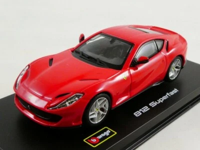 BBurago Burago Ferrari 812 Superfast rossa red 1/43 18-36908 - Immagine 1 di 3