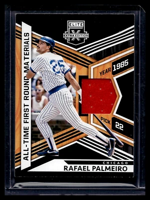2021 ELITE EXTRA EDITION ALL-TIME FIRST ROUND MATERIALS #4 RAFAEL PALMEIRO CUBS - Image 1 of 3